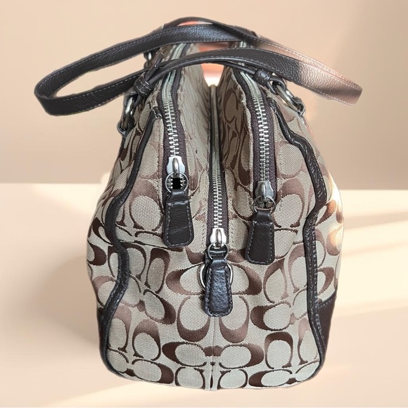 Coach Brown and Black Satchel - Picture 2 of 9